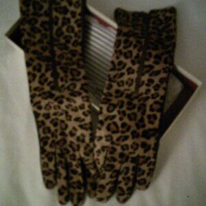 Gloves elegant new qualety size s/m  leather reall fur